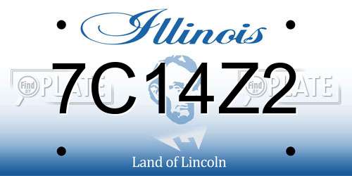 7C14Z2 Illinois License Plate