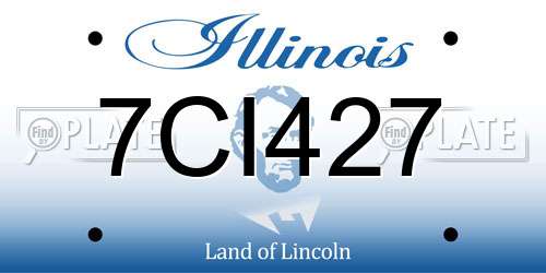 7CI427 Illinois License Plate