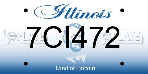 7CI472 Illinois License Plate