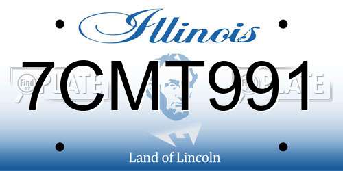 7CMT991 Illinois License Plate