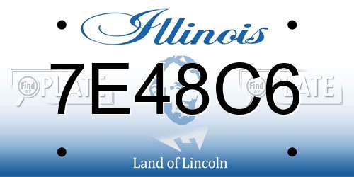 7E48C6 Illinois License Plate