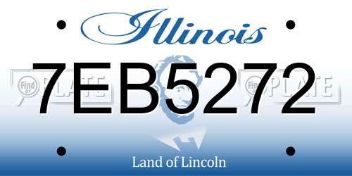7EB5272 Illinois License Plate