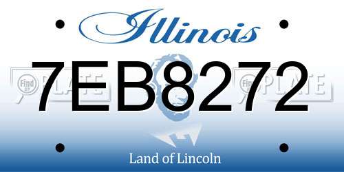 7EB8272 Illinois License Plate