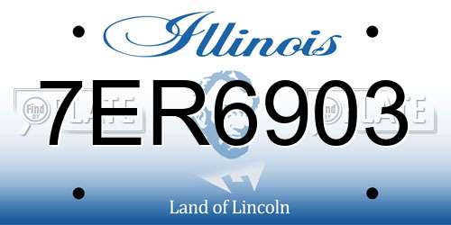7ER6903 Illinois License Plate