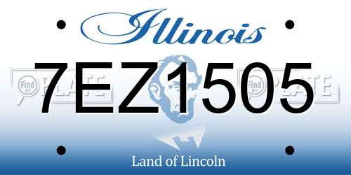 7EZ1505 Illinois License Plate