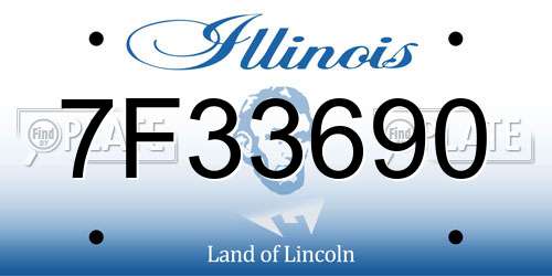 7F33690 Illinois License Plate