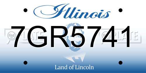 7GR5741 Illinois License Plate