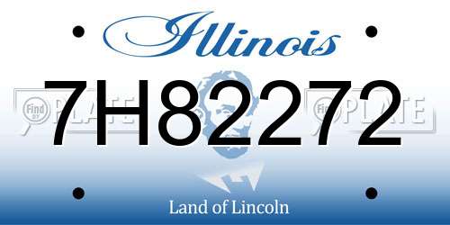 7H82272 Illinois License Plate