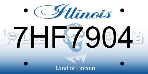 7HF7904 Illinois License Plate