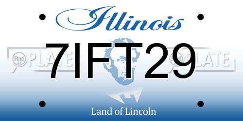 7IFT29 Illinois License Plate