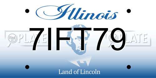7IFT79 Illinois License Plate