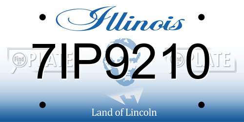 7IP9210 Illinois License Plate