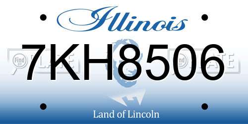 7KH8506 Illinois License Plate