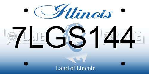7LGS144 Illinois License Plate