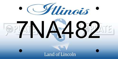 7NA482 Illinois License Plate