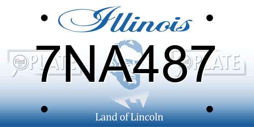 7NA487 Illinois License Plate