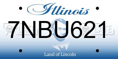 7NBU621 Illinois License Plate