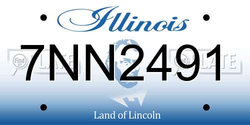 7NN2491 Illinois License Plate