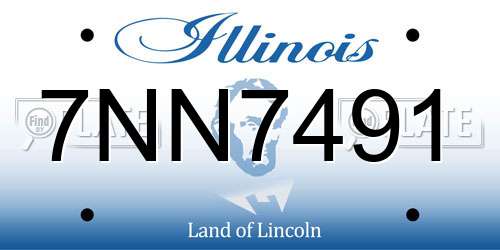 7NN7491 Illinois License Plate
