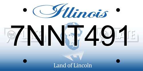 7NNT491 Illinois License Plate