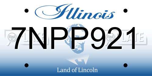 7NPP921 Illinois License Plate