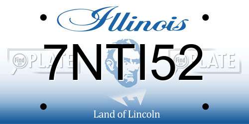 7NTI52 Illinois License Plate