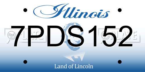 7PDS152 Illinois License Plate