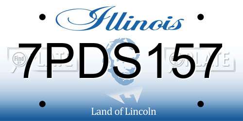 7PDS157 Illinois License Plate