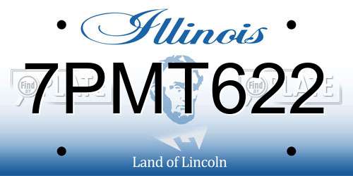 7PMT622 Illinois License Plate