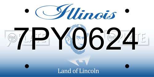 7PY0624 Illinois License Plate