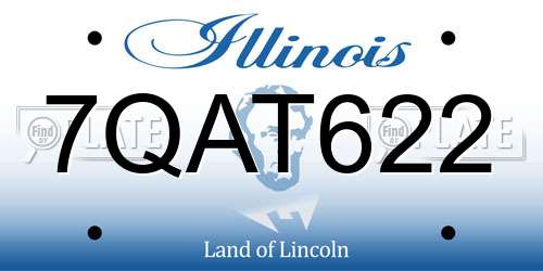 7QAT622 Illinois License Plate