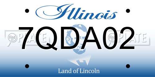7QDA02 Illinois License Plate