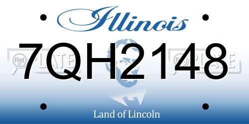 7QH2148 Illinois License Plate