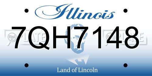 7QH7148 Illinois License Plate