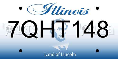 7QHT148 Illinois License Plate