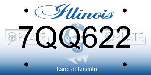 7QQ622 Illinois License Plate