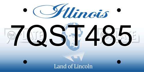7QST485 Illinois License Plate
