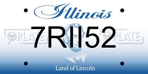 7RII52 Illinois License Plate