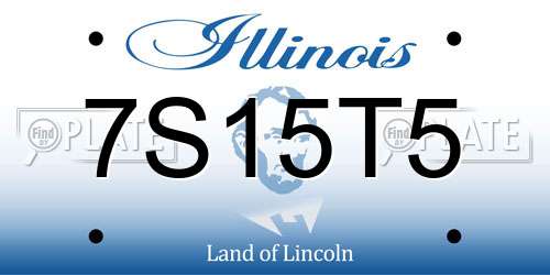 7S15T5 Illinois License Plate