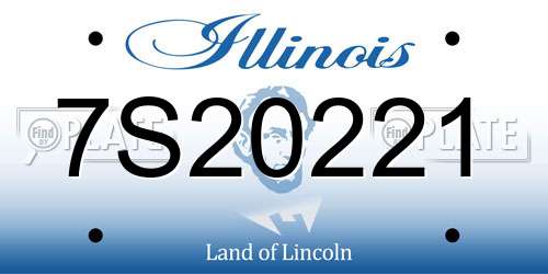 7S20221 Illinois License Plate