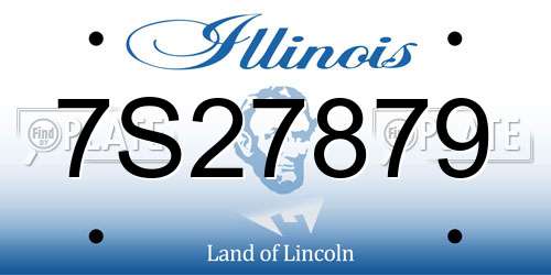 7S27879 Illinois License Plate