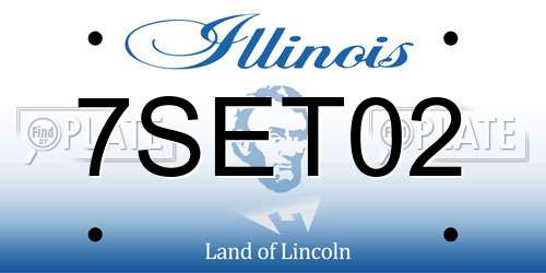 7SET02 Illinois License Plate