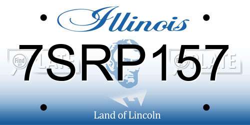 7SRP157 Illinois License Plate
