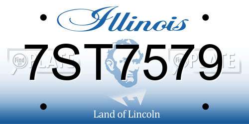 7ST7579 Illinois License Plate