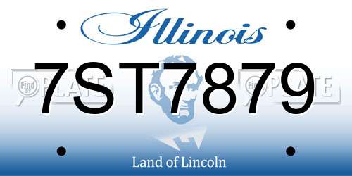 7ST7879 Illinois License Plate