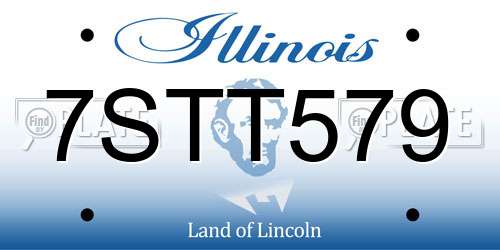 7STT579 Illinois License Plate