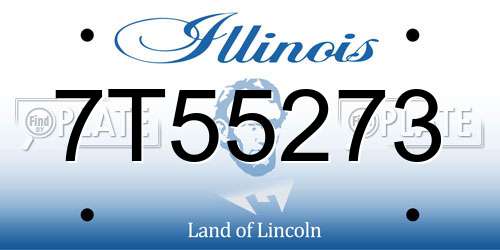7T55273 Illinois License Plate