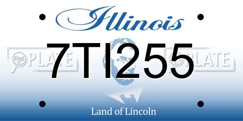 7TI255 Illinois License Plate