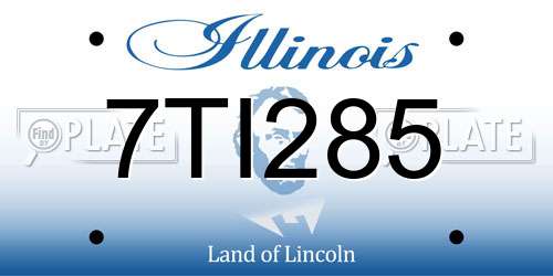 7TI285 Illinois License Plate