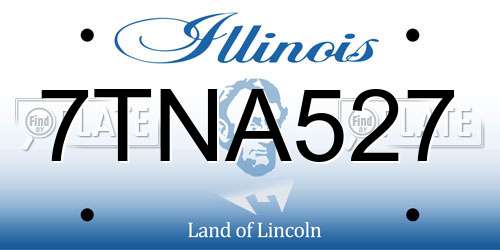 7TNA527 Illinois License Plate